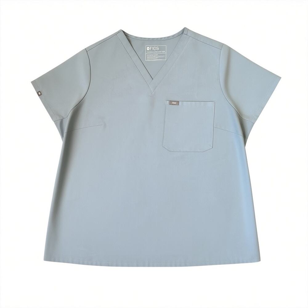 EUC Figs Dusty Blue Catarina Scrub Top Size 3XL